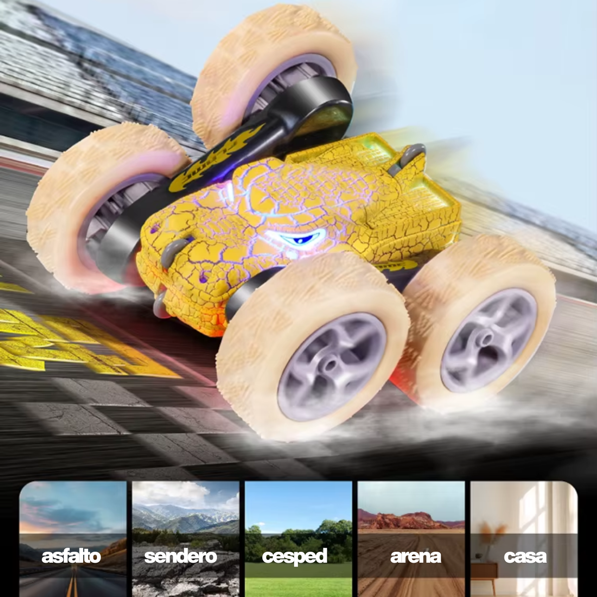 Dinocar carrito control remoto todoterreno