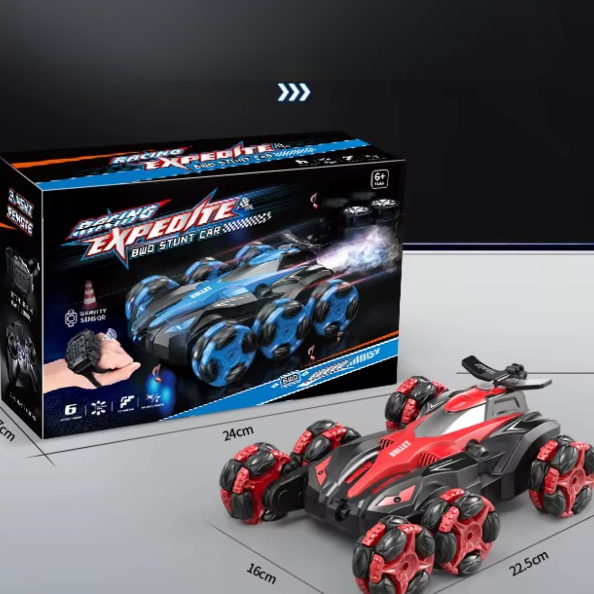 Carro control remoto 6 ruedas Todo Terreno