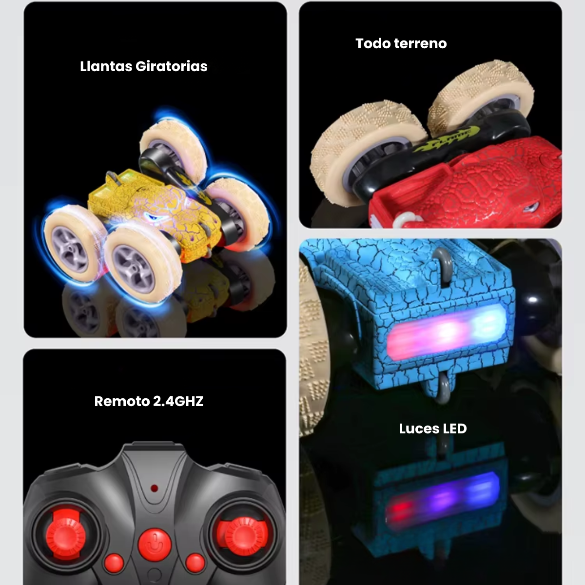 Dinocar carrito control remoto todoterreno